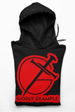 Godly Example Red On Black Hoodie