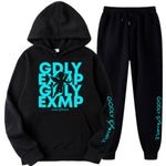 Godly Example Unisex Angel Hooded SweatSuit (Black/Jade)