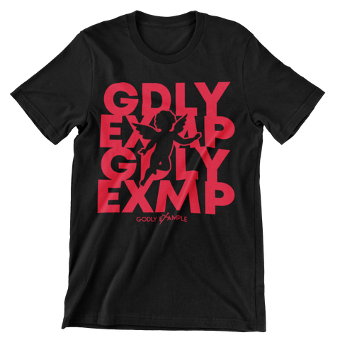 Godly Example "Angel"  Tee (Black/Red)