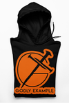 Godly Example Bold Logo Hoodie (Black/Orange)