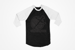 Godly Example Black On Black Logo Raglan Tee (B/B/W)