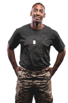 Godly Example Black On Black Logo Tee