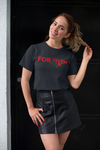 Godly Example "FORGIVEN" Rose Tee (Black/Red)