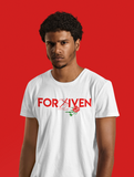 Godly Example "FORGIVEN" Rose Tee (White/Red)