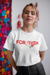 Godly Example "FORGIVEN" Rose Tee (White/Red)