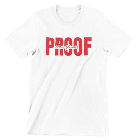 Godly Example Proof Tee (White/Red)