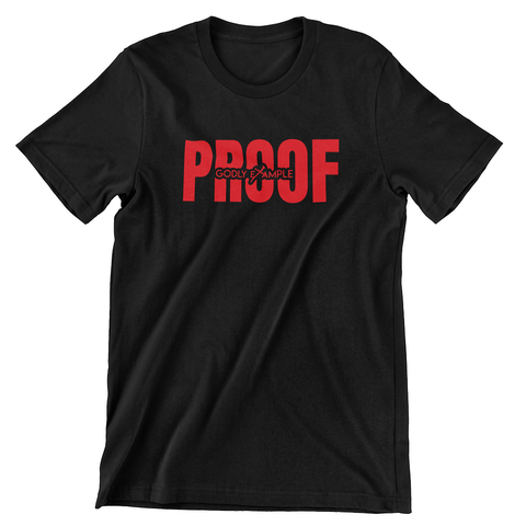 Godly Example Proof Tee (Black/Red)