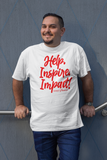Godly Example "HELP INSPIRE IMPACT " Tee (White/Red)