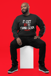 Godly Example "It Cost $0" Crewneck Sweatshirt (B/W/R)