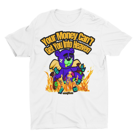 Godly Example "Your Money Won't Get You Into Heaven" Tee (Yellow/White)