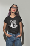 Godly Example "$0 To Thank God"  Tee (Black/White)