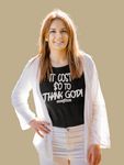 Godly Example "$0 To Thank God"  Tee (Black/White)