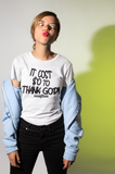 Godly Example "$0 To Thank God"  Tee (White/Black)